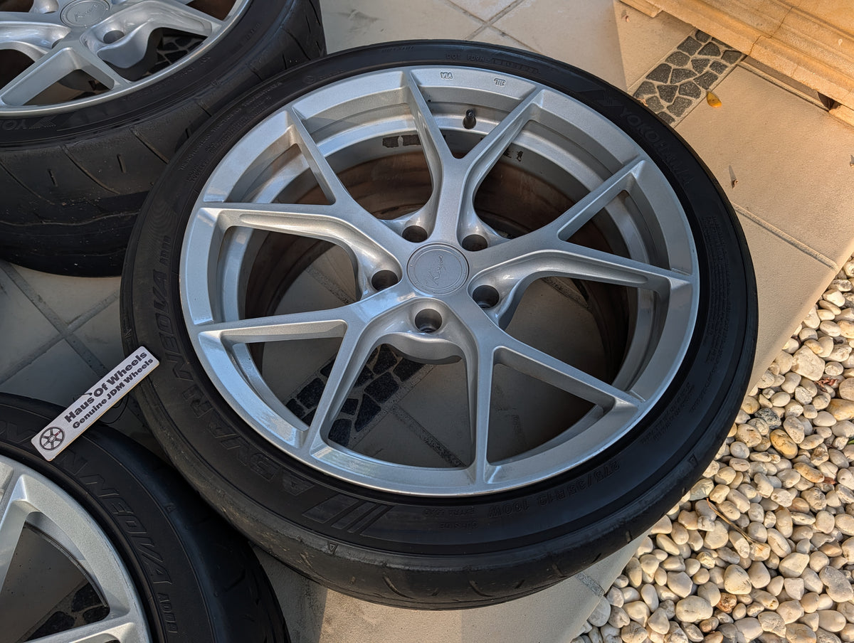 Koya PMF05 Silver | 5x120 | 19x9.5 +22 | With AD09 Tyres
