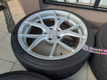 Koya PMF05 Silver | 5x120 | 19x9.5 +22 | With AD09 Tyres