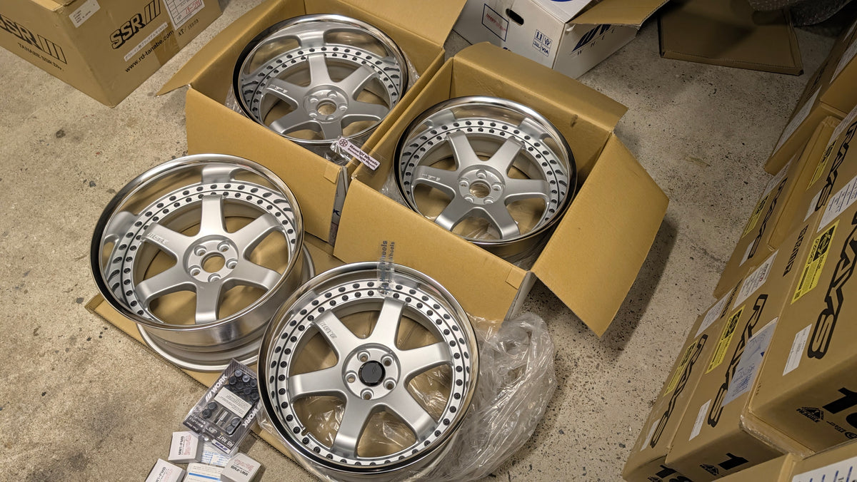 Work Emotion GT6 3P Silver | 5x100 | F: 18x9.5 -13 / R: 18x10.5 -25 | New | Widebody | 3 Piece