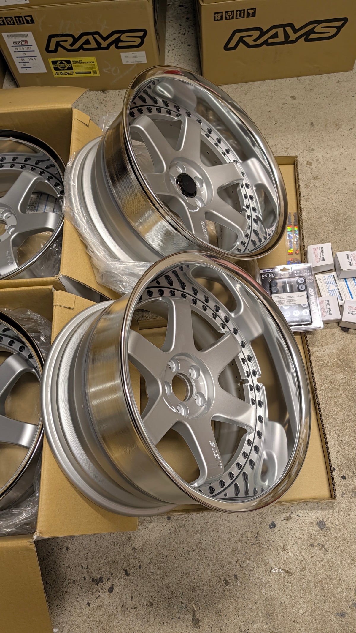 Work Emotion GT6 3P Silver | 5x100 | F: 18x9.5 -13 / R: 18x10.5 -25 | New | Widebody | 3 Piece