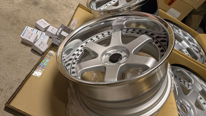 Work Emotion GT6 3P Silver | 5x100 | F: 18x9.5 -13 / R: 18x10.5 -25 | New | Widebody | 3 Piece – product photo 10