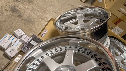 Work Emotion GT6 3P Silver | 5x100 | F: 18x9.5 -13 / R: 18x10.5 -25 | New | Widebody | 3 Piece – product photo 11