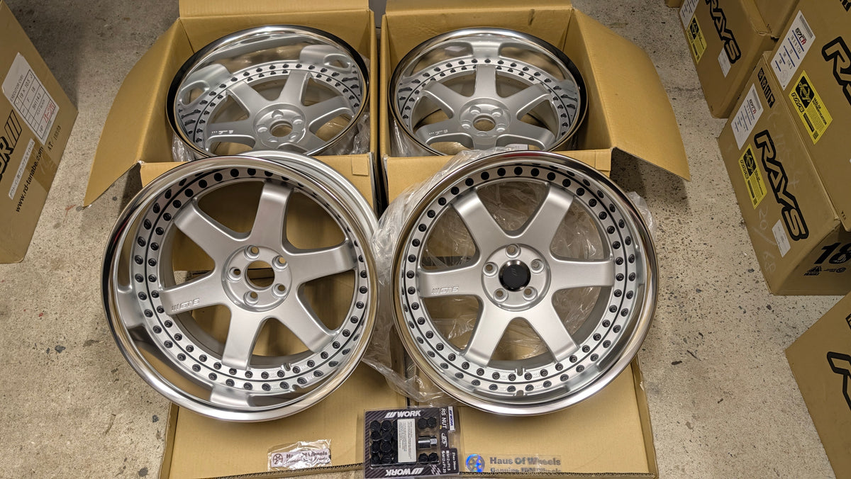 Work Emotion GT6 3P Silver | 5x100 | F: 18x9.5 -13 / R: 18x10.5 -25 | New | Widebody | 3 Piece – product photo 15