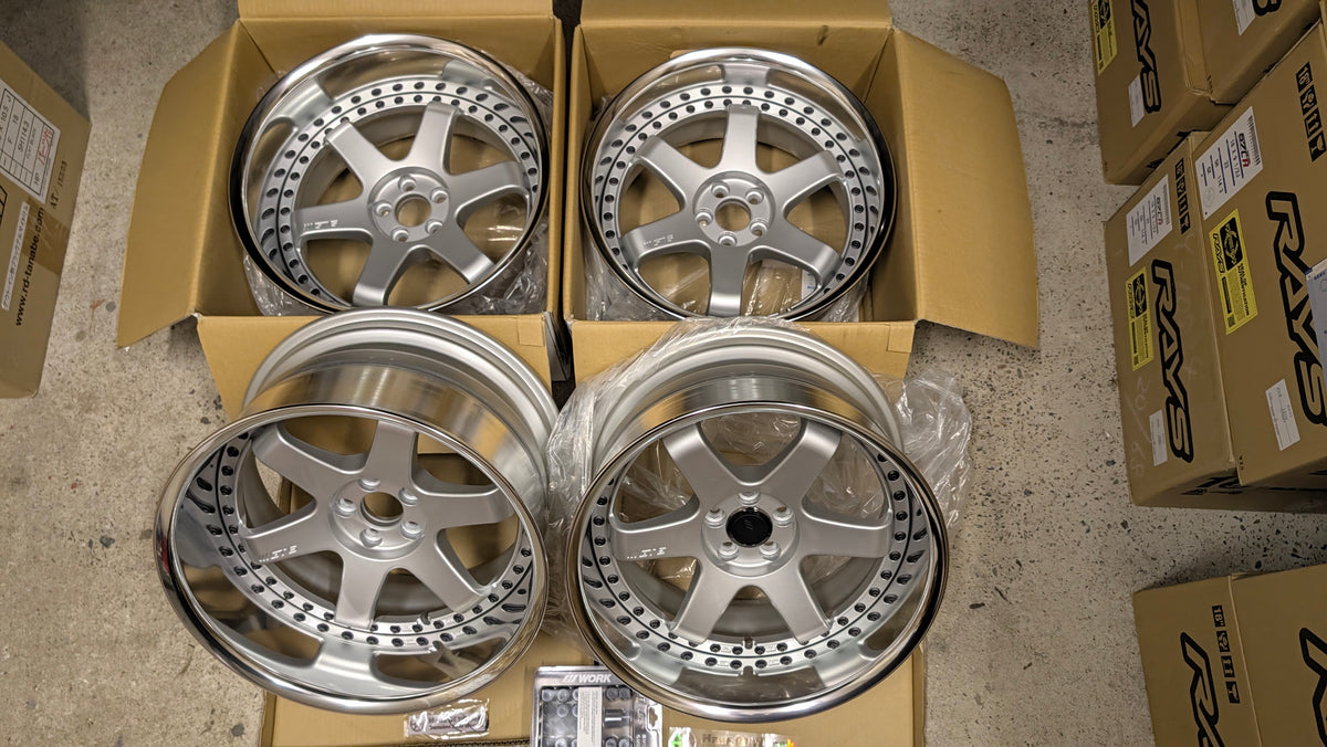 Work Emotion GT6 3P Silver | 5x100 | F: 18x9.5 -13 / R: 18x10.5 -25 | New | Widebody | 3 Piece – product photo 16