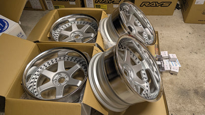 Work Emotion GT6 3P Silver | 5x100 | F: 18x9.5 -13 / R: 18x10.5 -25 | New | Widebody | 3 Piece – product photo 25