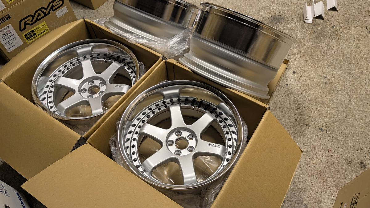 Work Emotion GT6 3P Silver | 5x100 | F: 18x9.5 -13 / R: 18x10.5 -25 | New | Widebody | 3 Piece – product photo 26