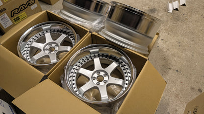 Work Emotion GT6 3P Silver | 5x100 | F: 18x9.5 -13 / R: 18x10.5 -25 | New | Widebody | 3 Piece – product photo 26