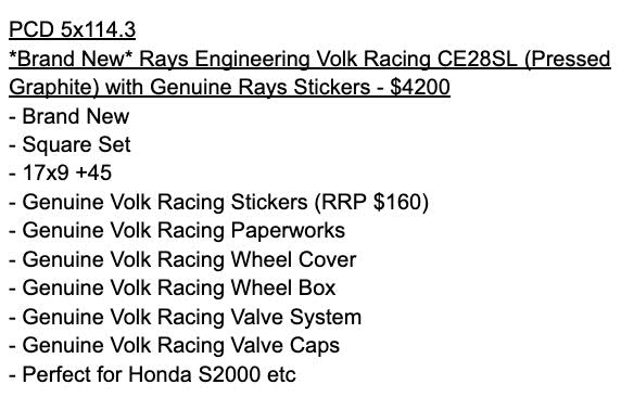 Rays Engineering Volk Racing CE28SL (Pressed Graphite)  - PCD 5x114.3 - 17x9 +45