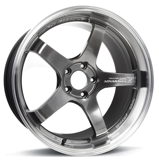 ADVAN Racing GT Premium Machining and Hyper Platinum Black wheel