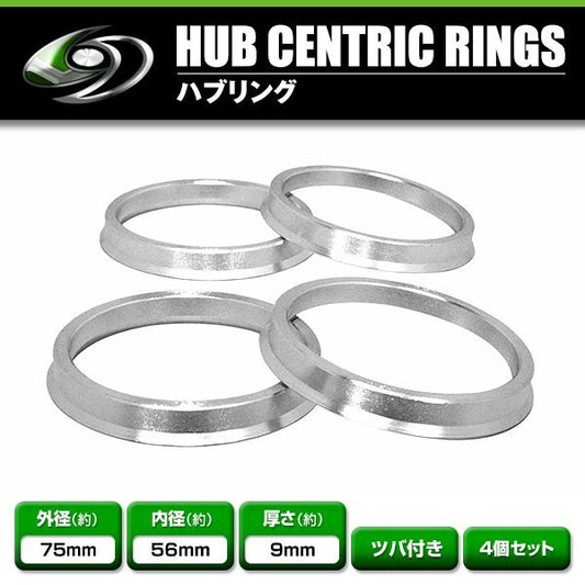 Aluminium Bimecc hub centric rings