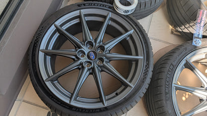 Subaru BRZ S 18-inch wheel with genuine Subaru centre cap