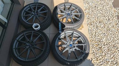 Full set of four OEM Subaru BRZ S wheels with Michelin PS4 tyres