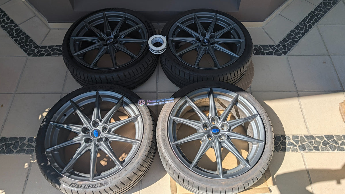OEM Subaru BRZ S 18x7.5 +48 wheels with Michelin PS4 tyres