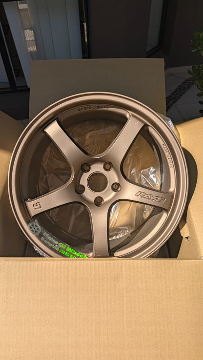 RAYS Gram Lights 57CR Bronze wheel detail - Made in Japan