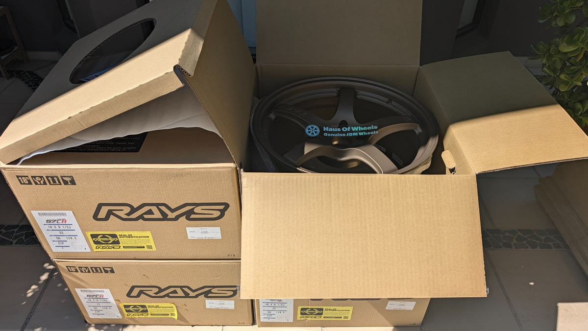 Genuine RAYS Gram Lights 57CR Bronze wheel unboxed with RAYS packaging