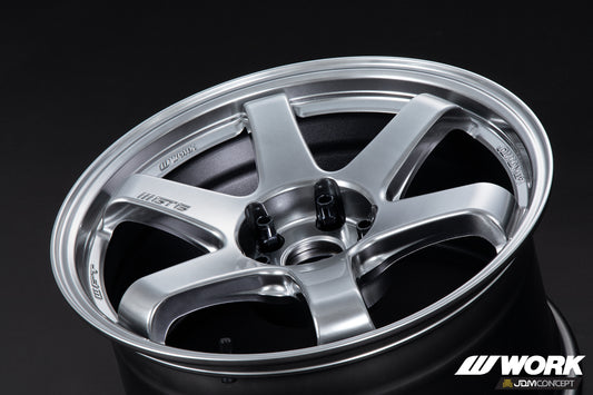 WORK X JDM Concept GT6 1P Glim Silver wheel