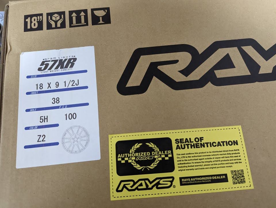 Rays Gram Lights 57 XR (Bronze) - 5x100 - 18x9.5 +38