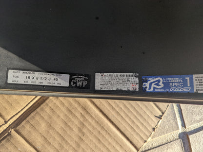 RAYS Homura 2x5s with RAYS Center Caps