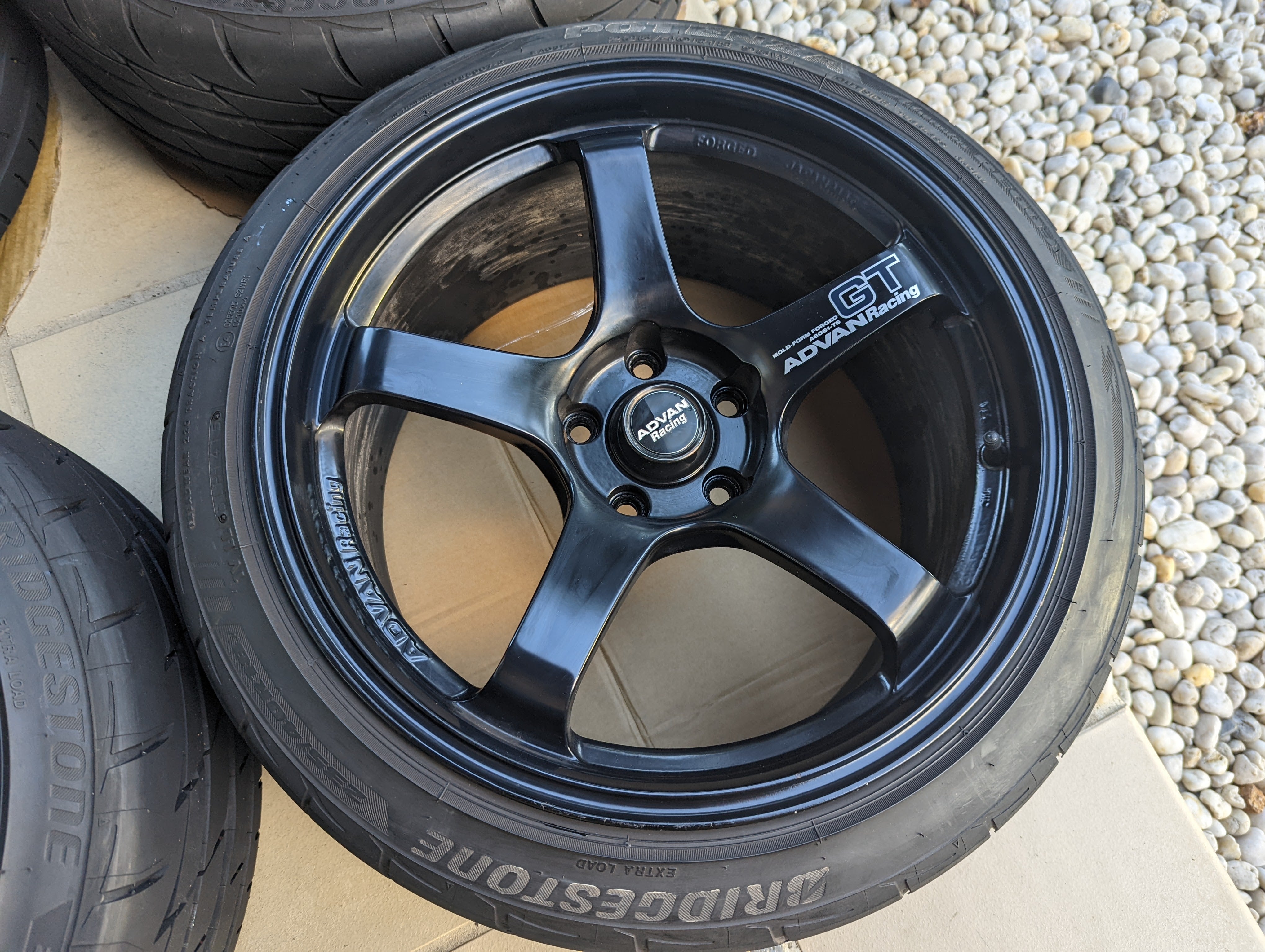 Yokohama Advan Racing GT with Near New Bridgestone RE003 - 5x114.3 - 18x9.5 +29