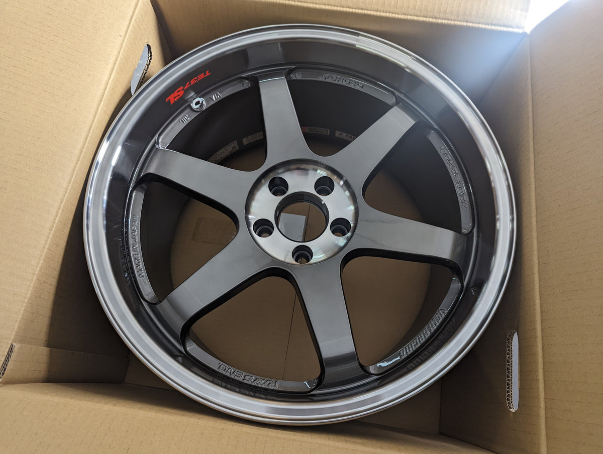 RAYS Volk Racing TE37SL Pressed Graphite | 5x114.3 | 19x10.5 +12 – product photo 14