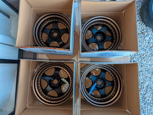 
Work Meisters S1-3P (Bronze Lip) • 3 Piece Wheels with Genuine Works Valves