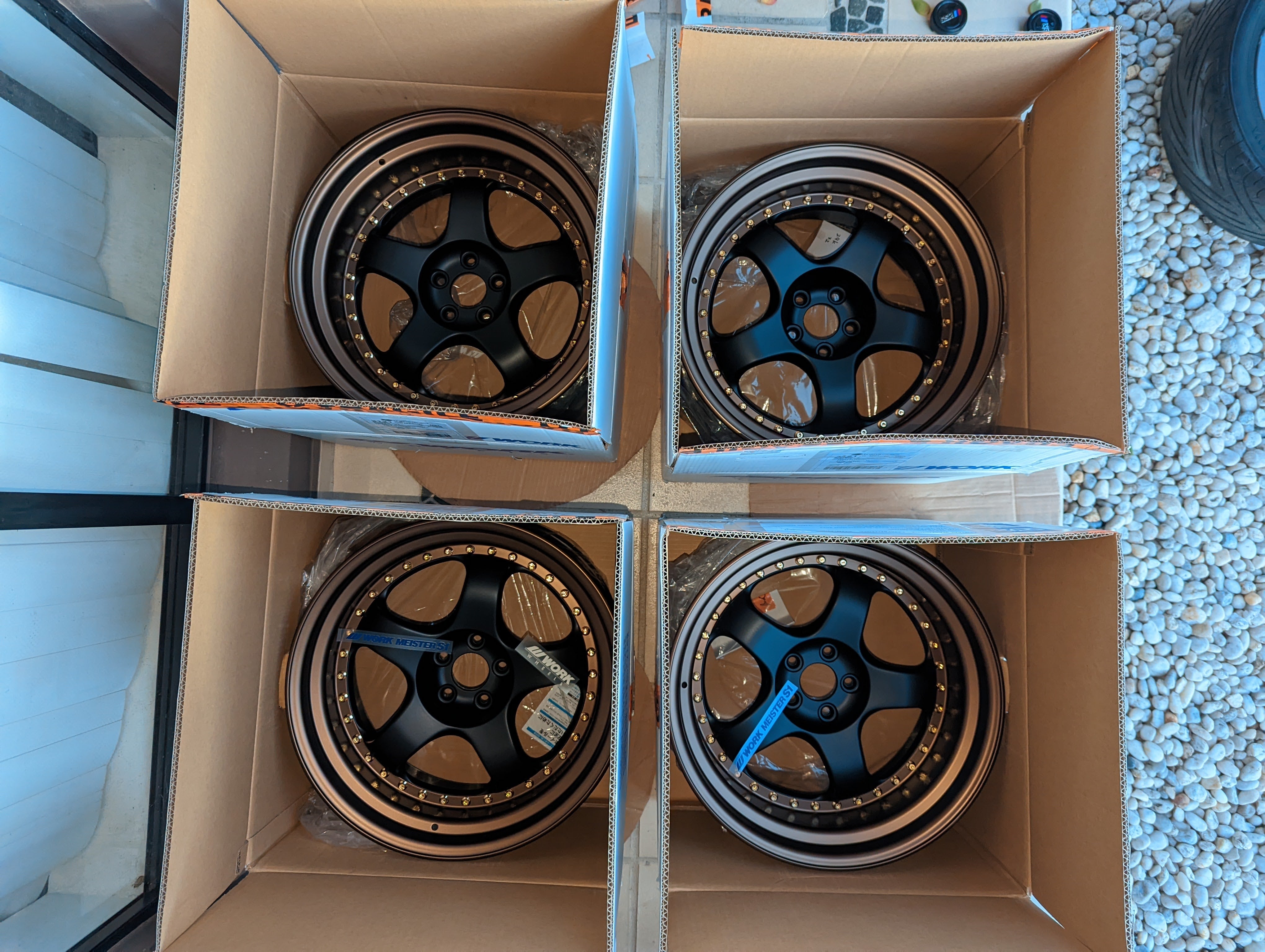 Work Meisters S1-3P (Bronze Lip) • 3 Piece Wheels with Genuine Works Valves