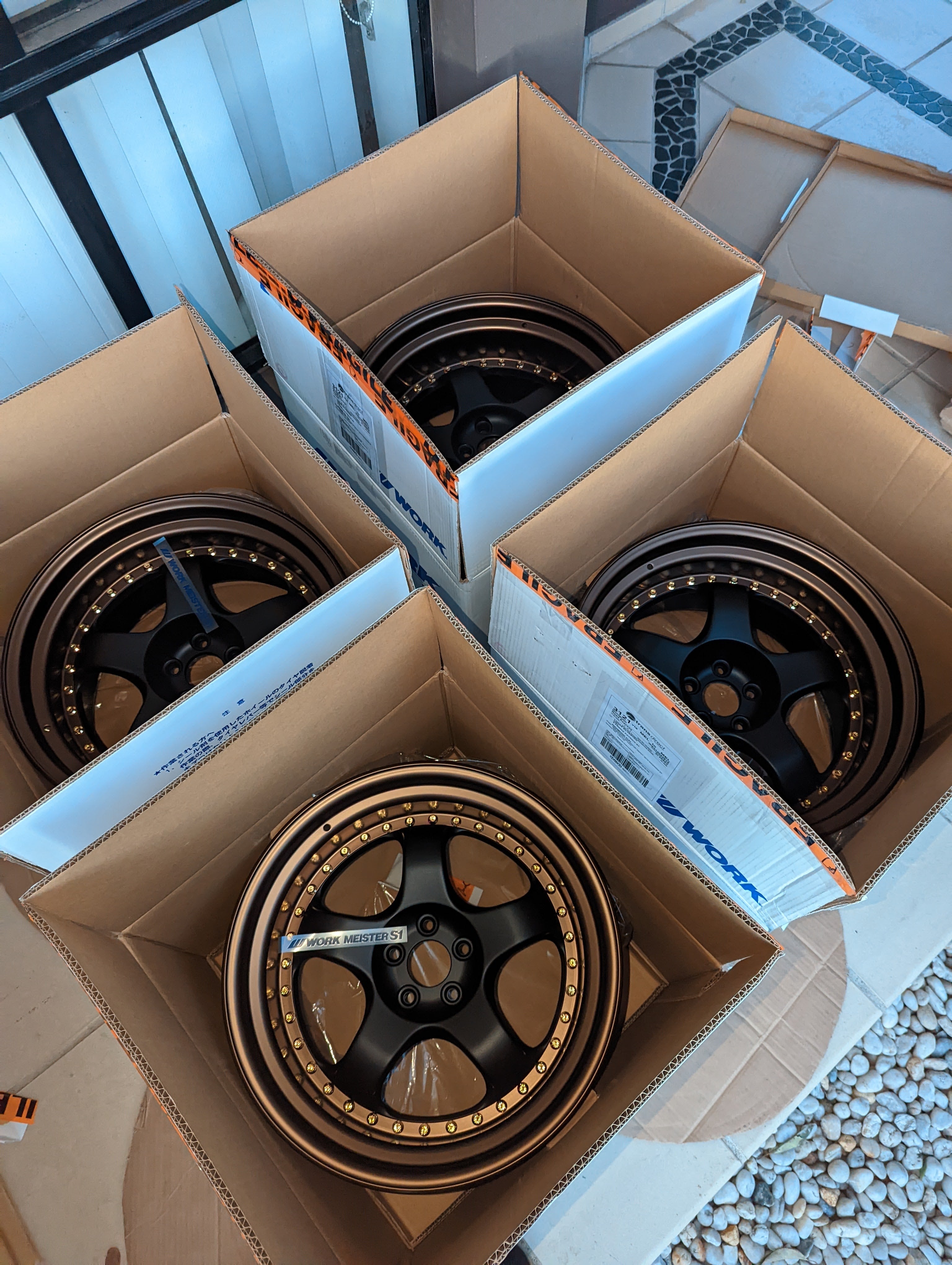 Work Meisters S1-3P (Bronze Lip) • 3 Piece Wheels with Genuine Works Valves