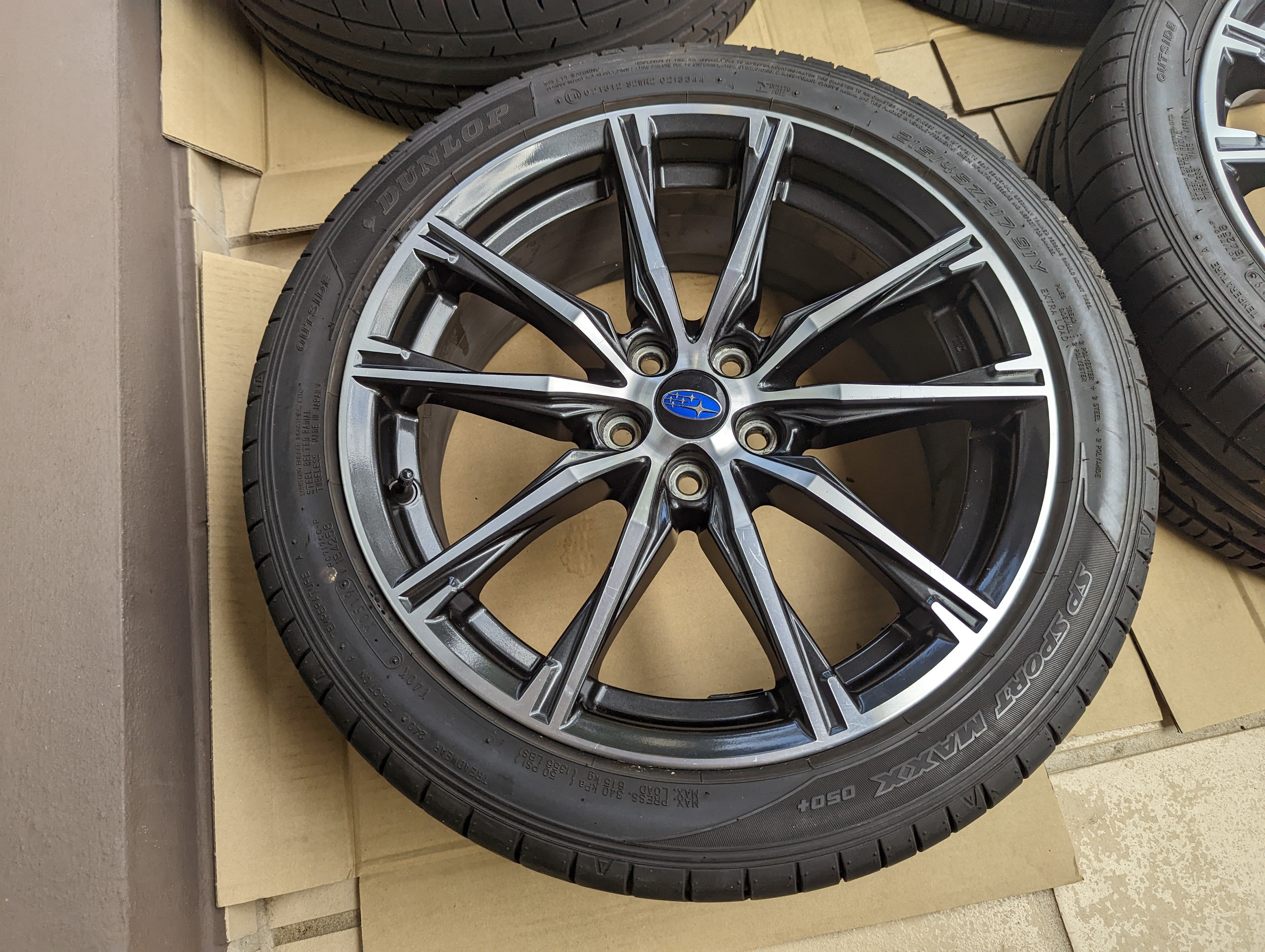 Facelift Subaru BRZ Wheels with Genuine Subaru Center Caps