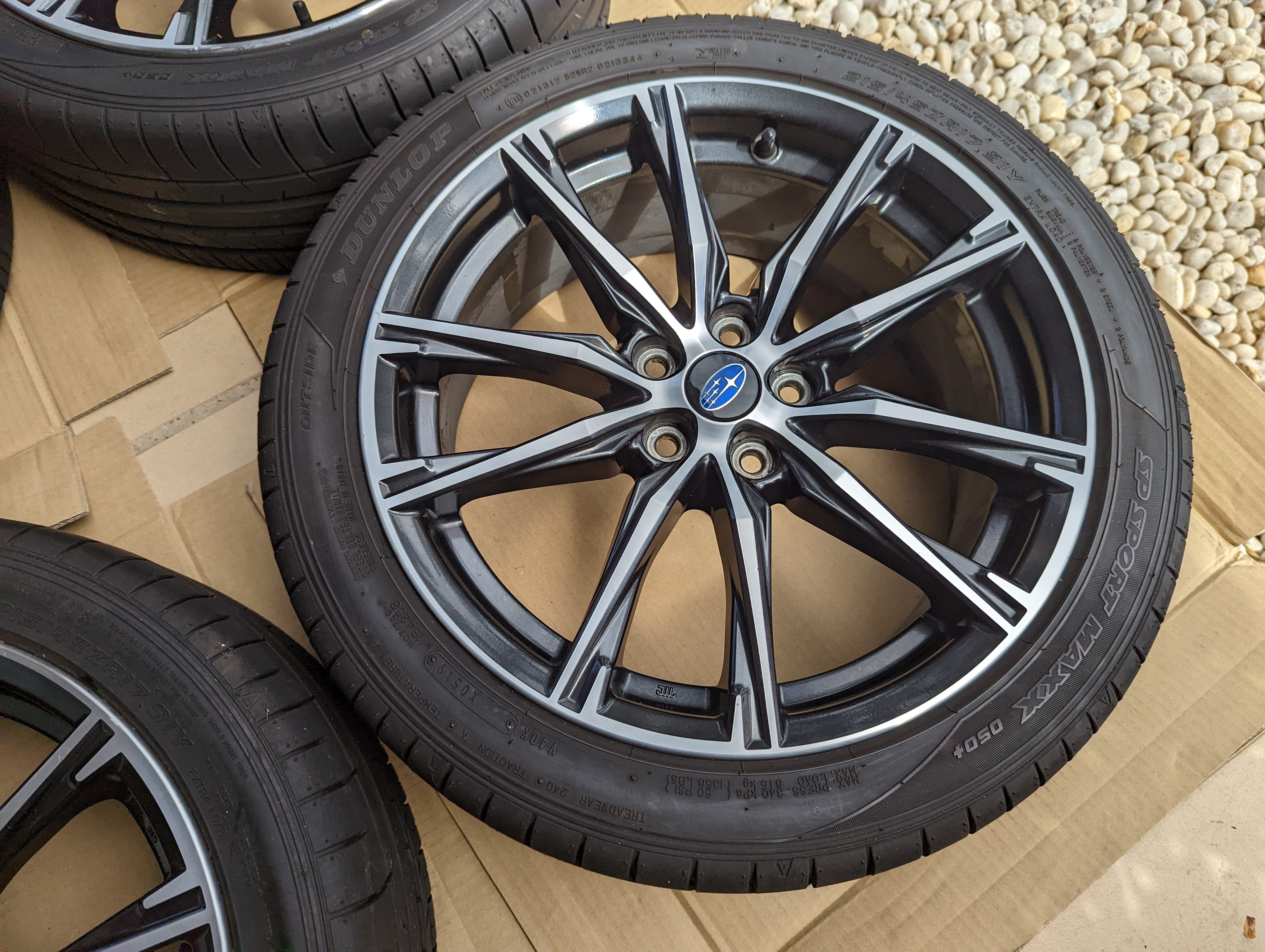 Facelift Subaru BRZ Wheels with Genuine Subaru Center Caps