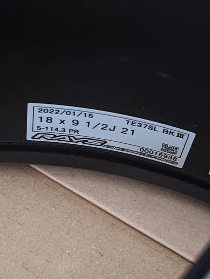 RAYS Volk Racing TE37 Black Edition III | 5x114.3 | 18x9.5 +21 – product photo 11
