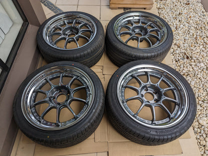 SSR SP5 (Spectrum Silver) 3 Pieces Wheels with Brand New Achilles Tyres