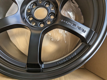 Rays Gram Lights 57 DR Semi Gloss Black | 5x100 | 18x9.5 +38 | New