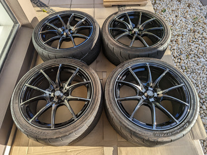 WedsSport SA-10R (Zebra Black) with Genuine WedsSport Center Caps