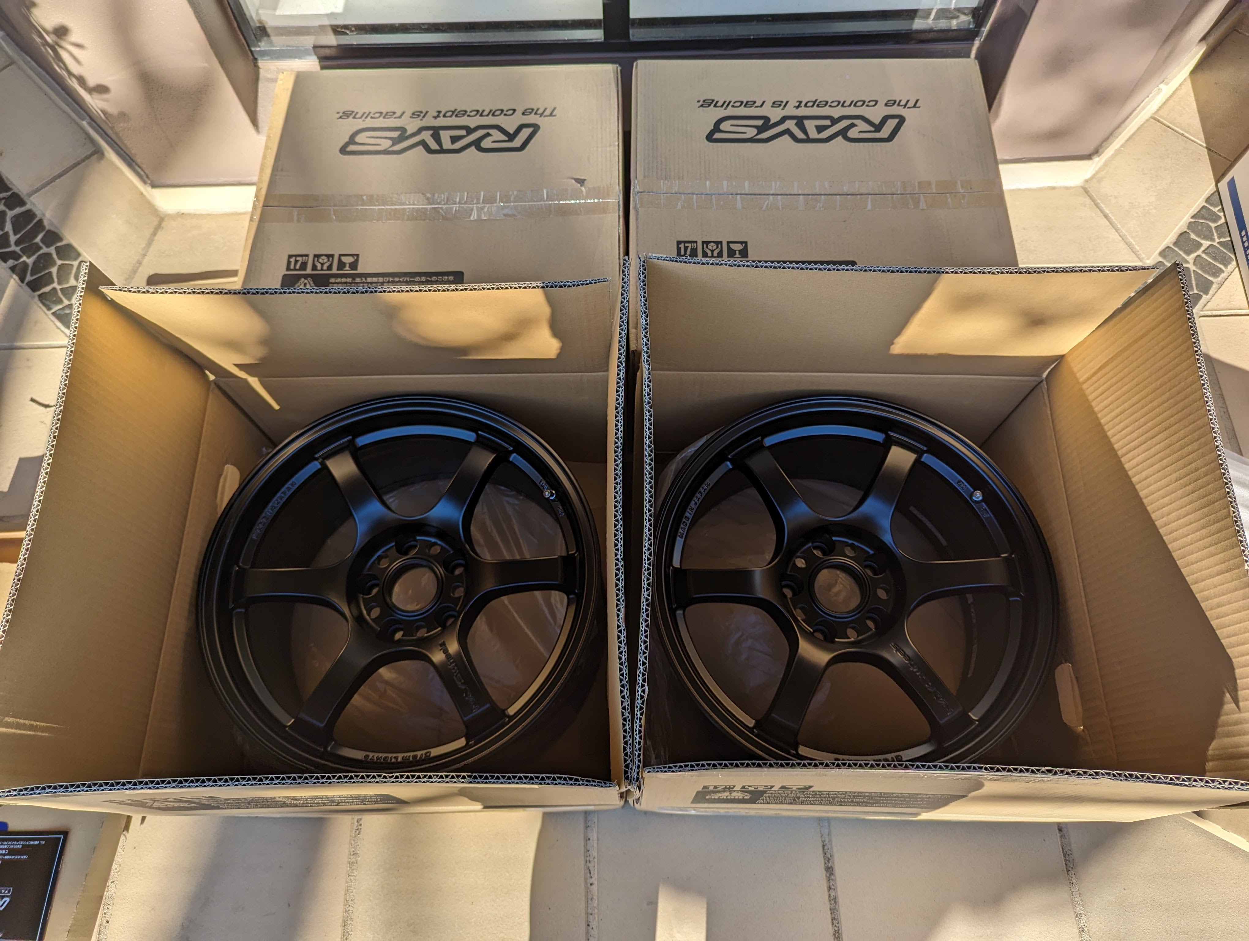 Rays Gram Lights 57 DR (Semi Gloss Black) - 5x114.3 - 17x9 +12