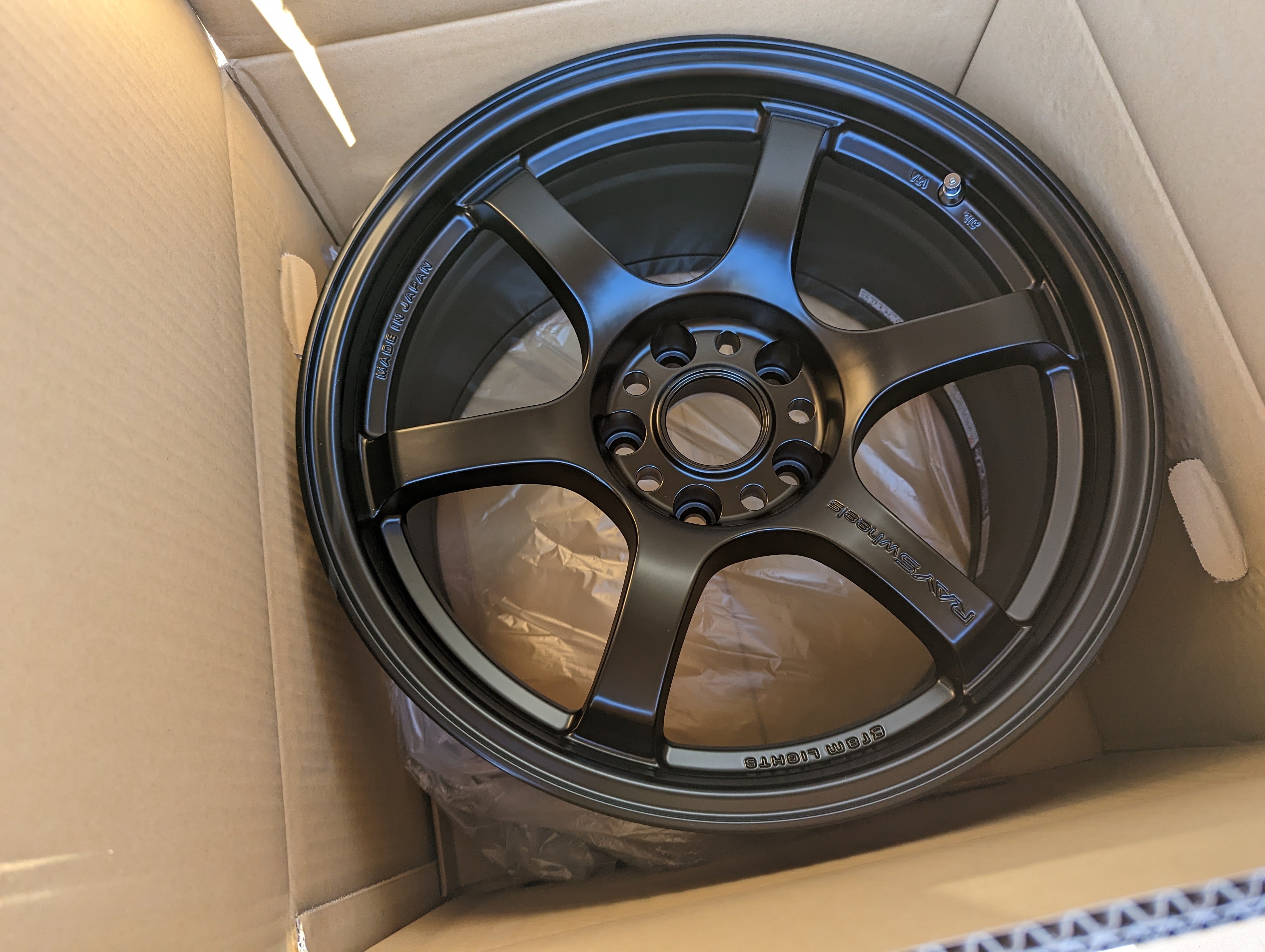 Rays Gram Lights 57 DR (Semi Gloss Black) - 5x114.3 - 17x9 +12