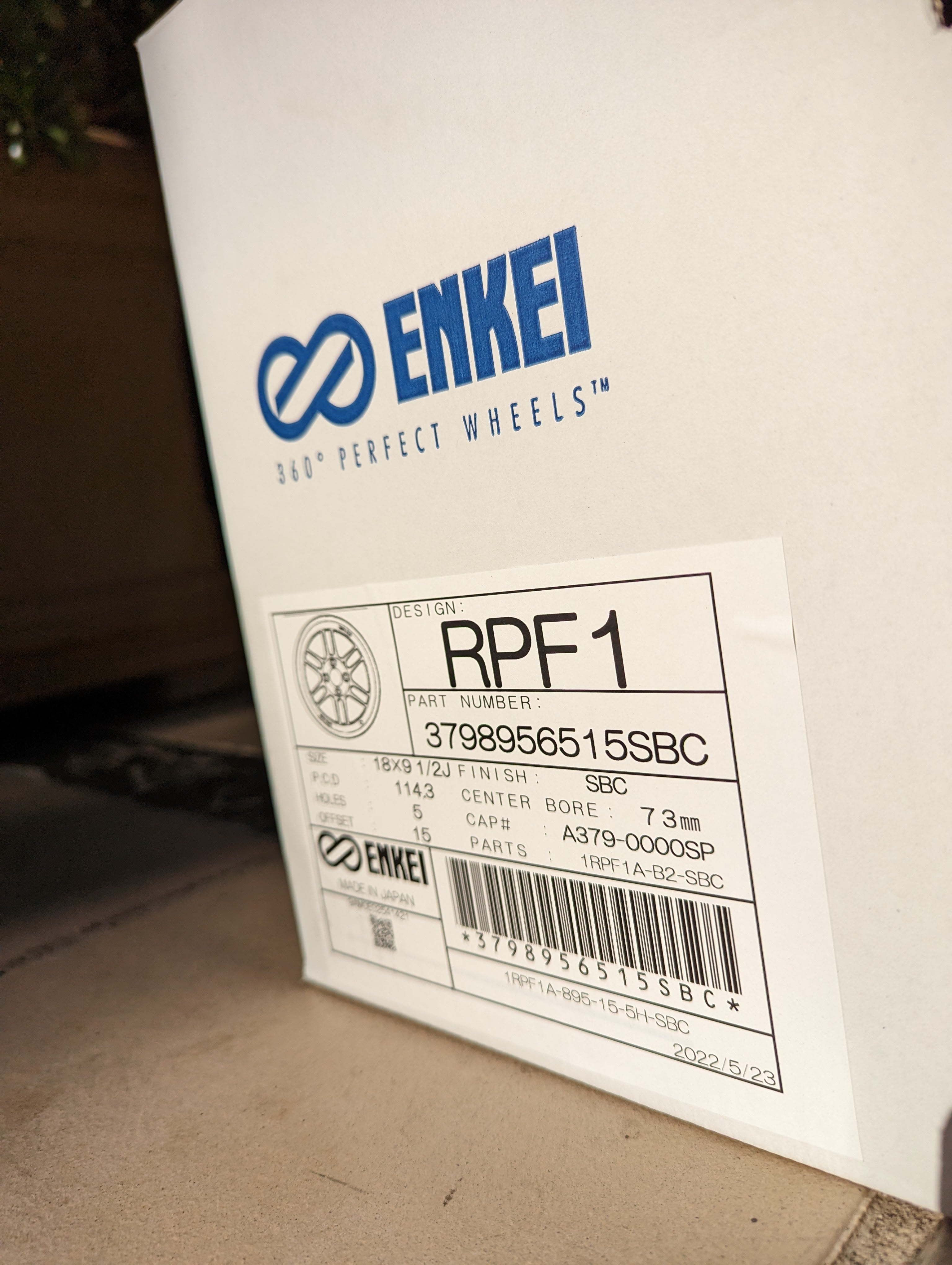 Enkei RPF1 (SBC) with Genuine Enkei Stickers - 5x114.3 - 18x9.5 +15