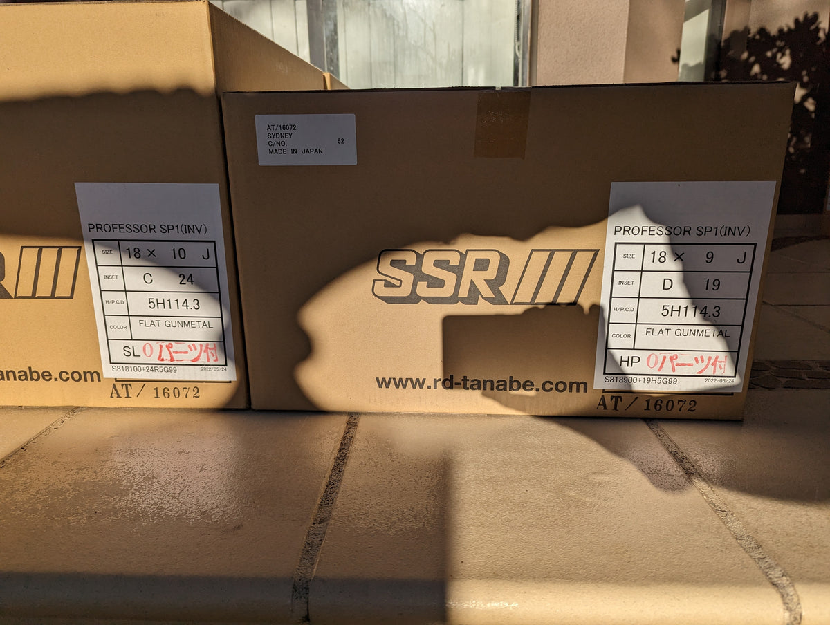 SSR SP1 Flat Gunmetal | 5x114.3 | F: 18x9 +19 / R: 18x10 +24 | New | 3 Piece – product photo 6