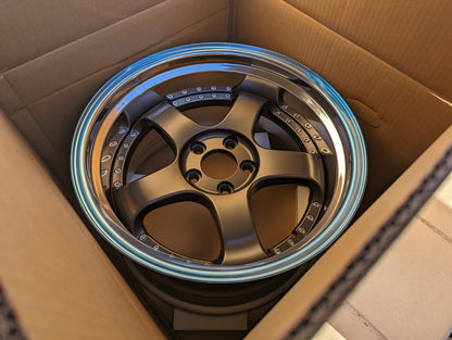 SSR SP1 Flat Gunmetal | 5x114.3 | F: 18x9 +19 / R: 18x10 +24 | New | 3 Piece – product photo 4