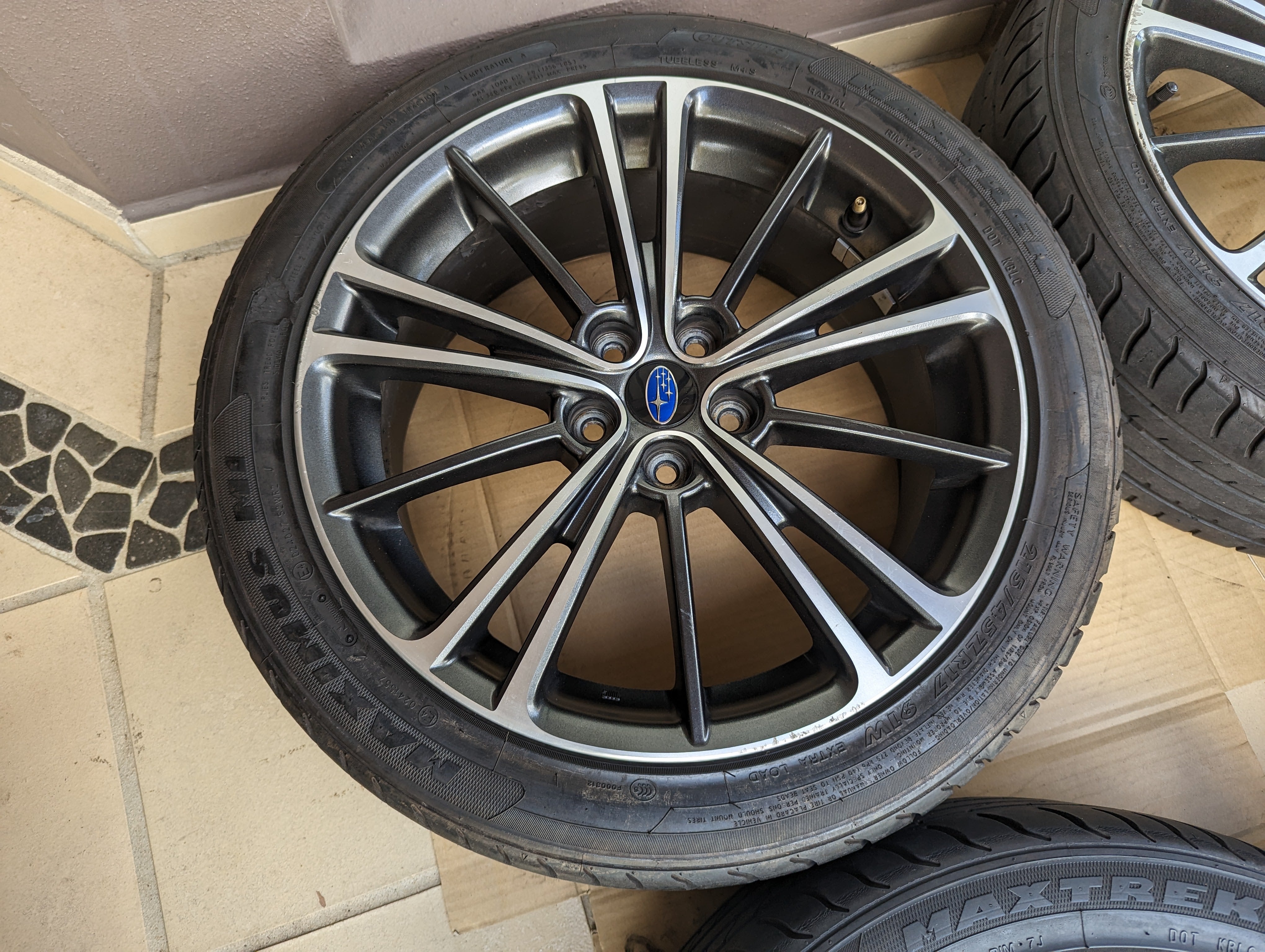 Subaru BRZ Wheels (5) with Genuine Subaru Center Caps