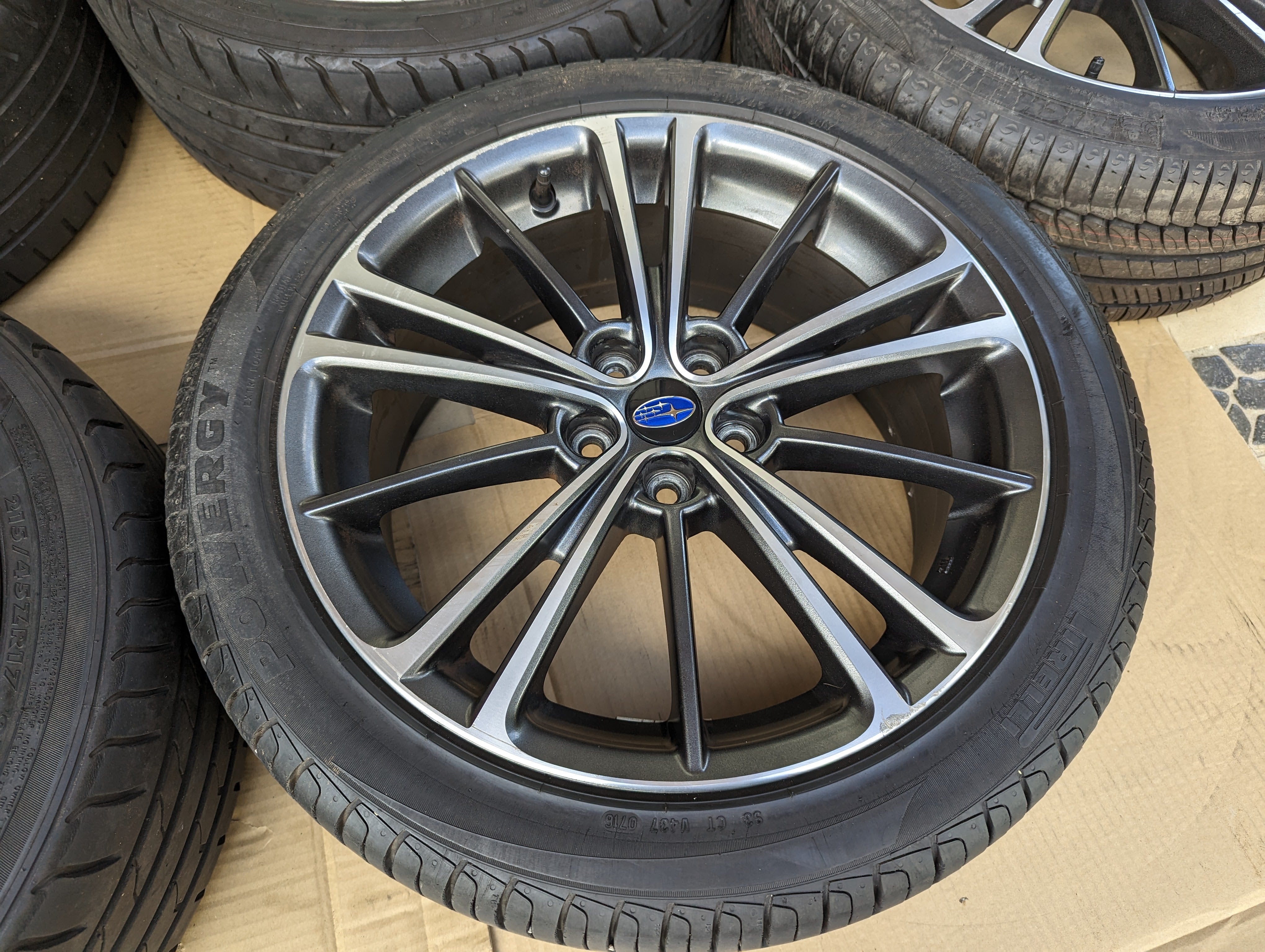 Subaru N8 Rims Subaru BRZ Wheels (5) with Genuine Subaru Center Caps – Hausofwheels