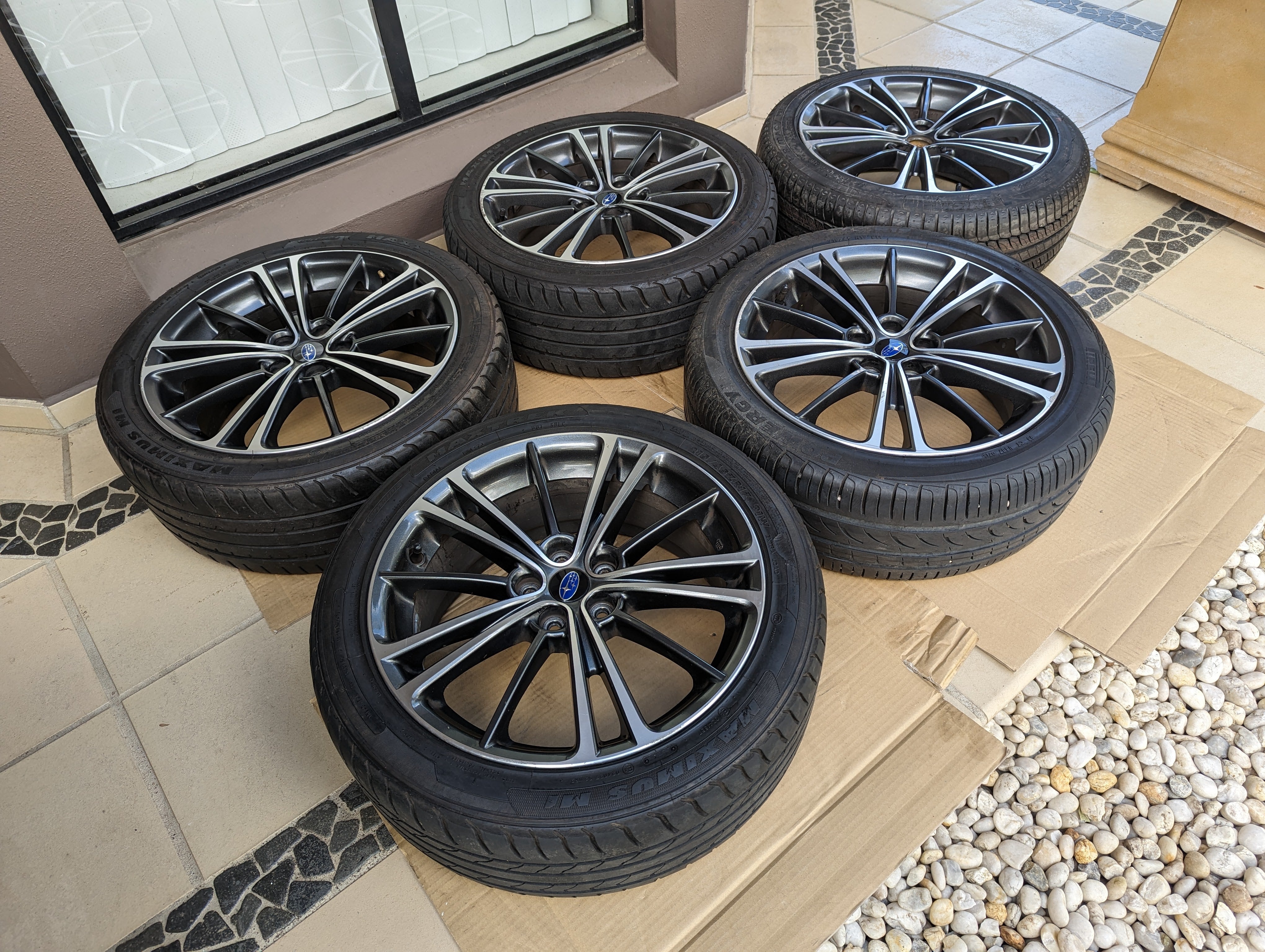 Subaru BRZ Wheels (5) with Genuine Subaru Center Caps