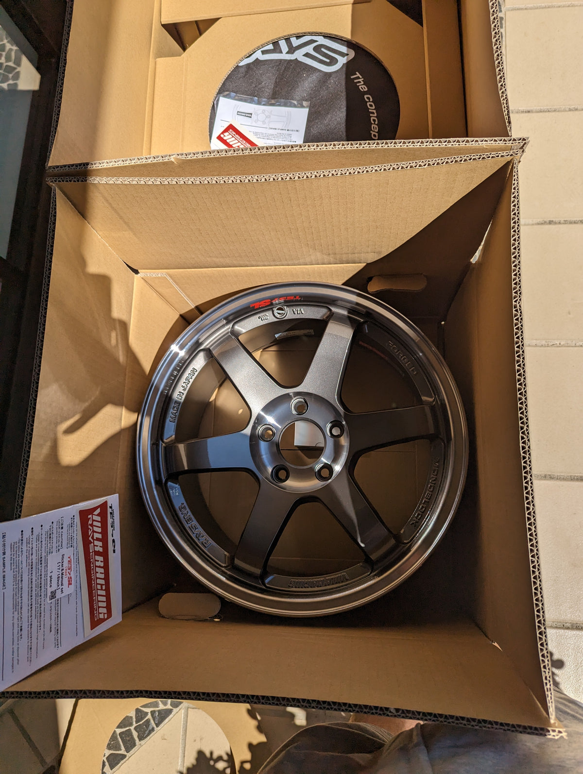 PAIR RAYS Volk Racing TE37SL with Genuine Volk Racing Stickers - 5x114.3 - 17x9 +22