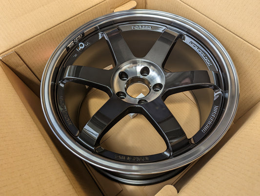 
RAYS Volk Racing TE37SL (Pressed Black) with Genuine Volk Racing Stickers