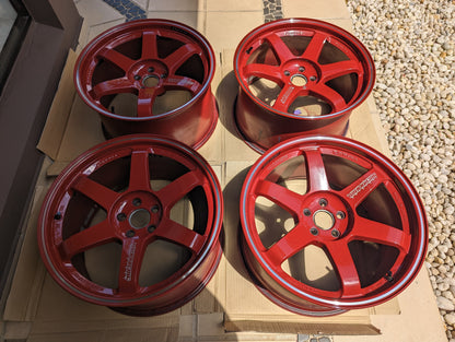 Rays Engineering Volk Racing TE37RT (Burning Red) - 5x100 - 18x10 +44