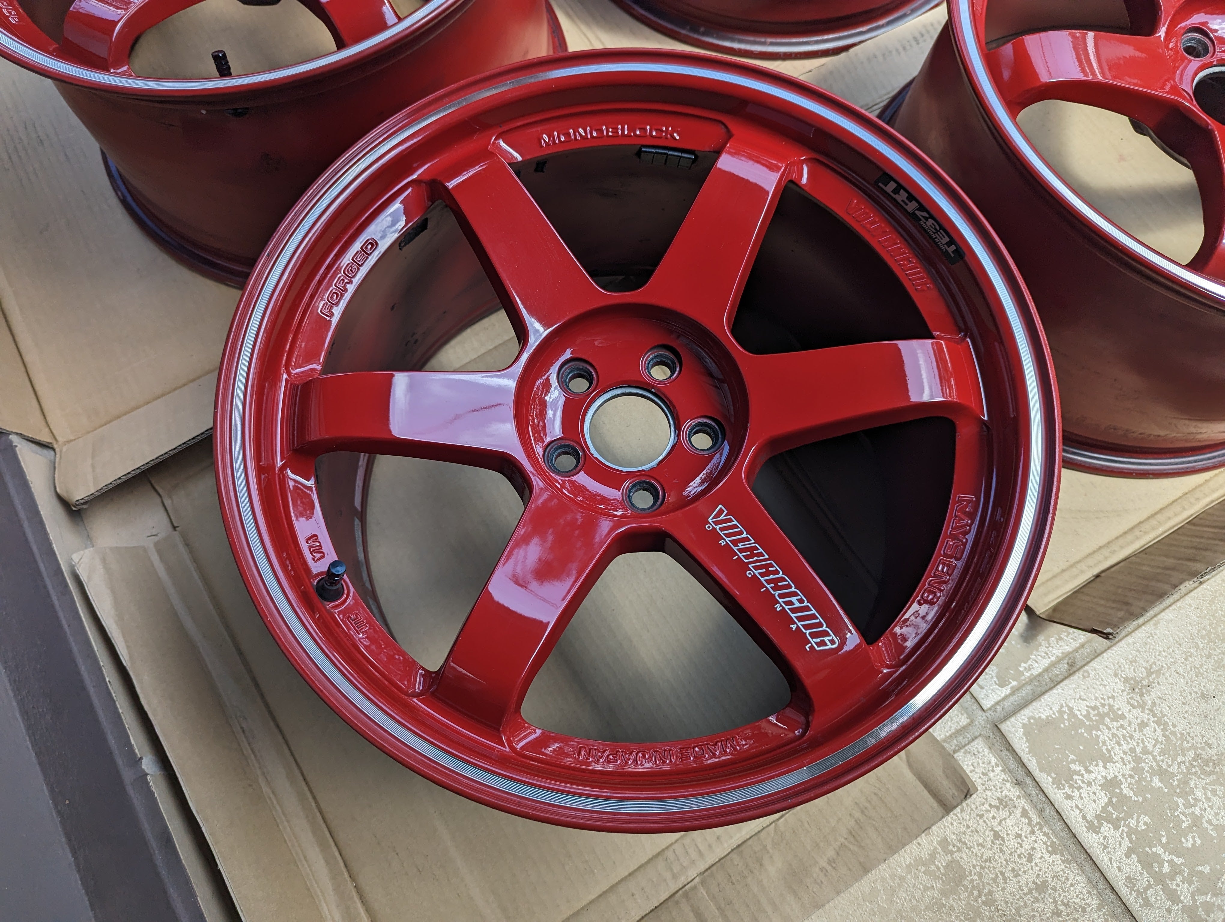 Rays Engineering Volk Racing TE37RT (Burning Red) - 5x100 - 18x10 +44