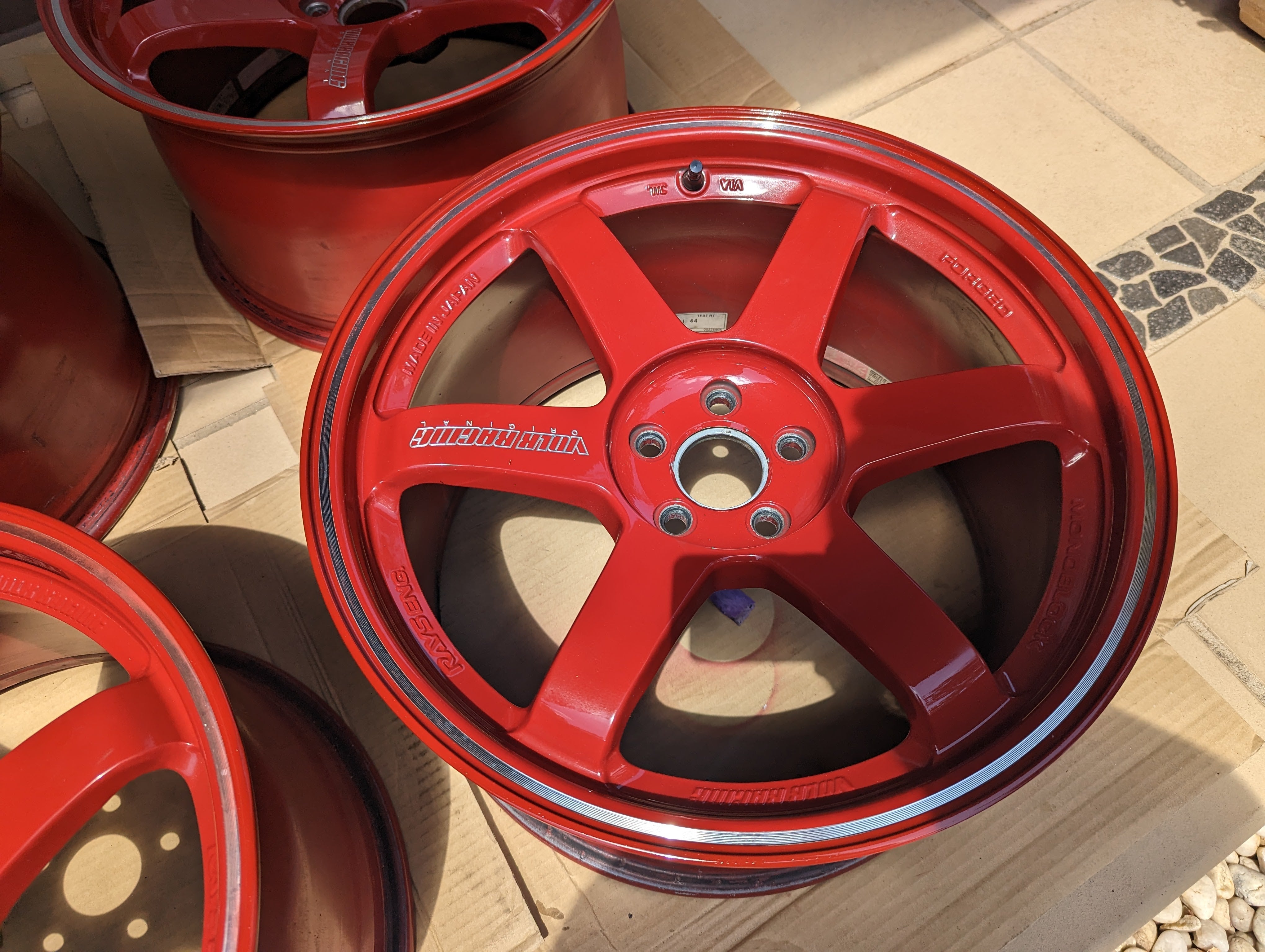 Rays Engineering Volk Racing TE37RT (Burning Red) - 5x100 - 18x10 +44