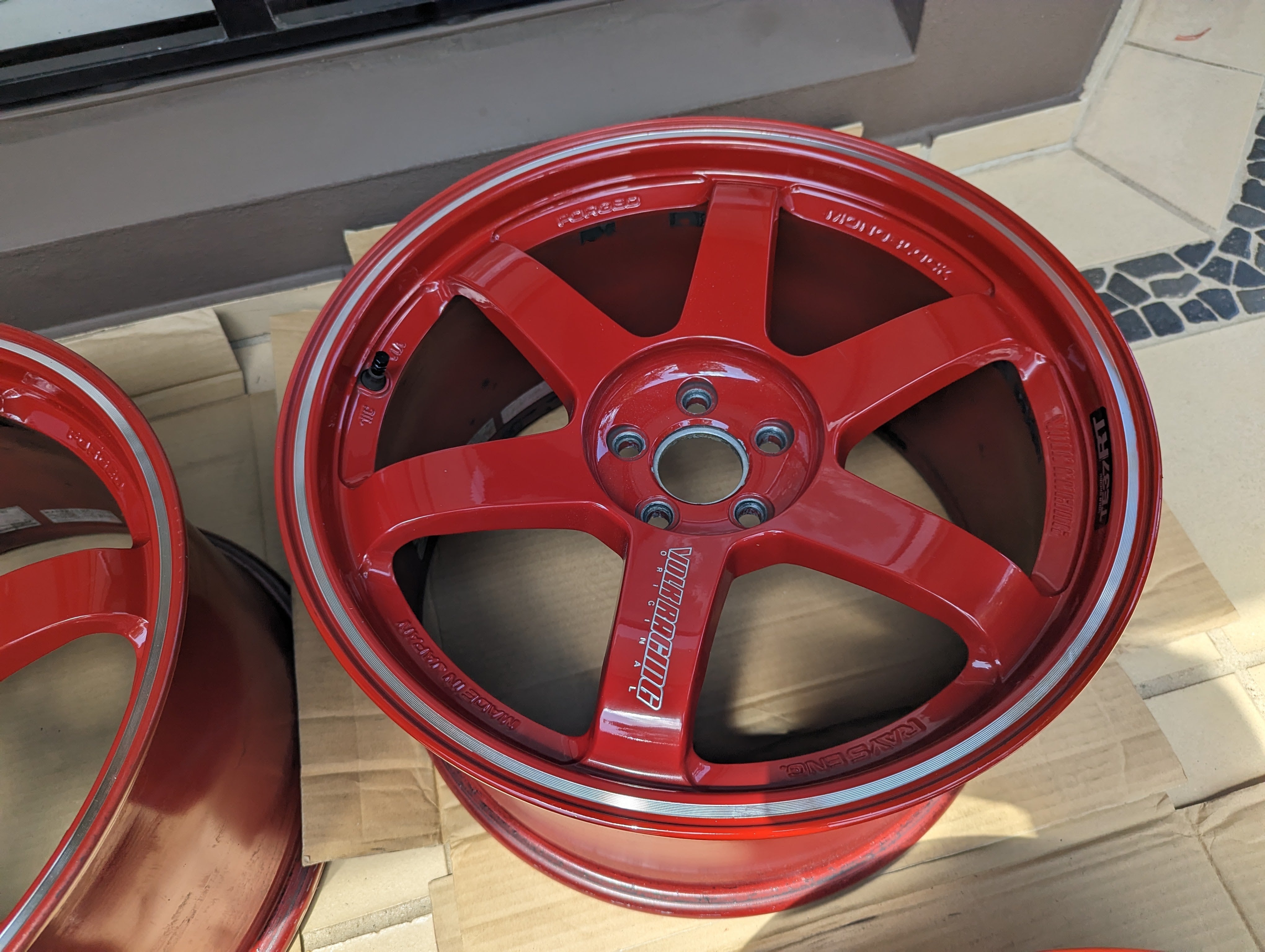 Rays Engineering Volk Racing TE37RT (Burning Red) - 5x100 - 18x10 +44