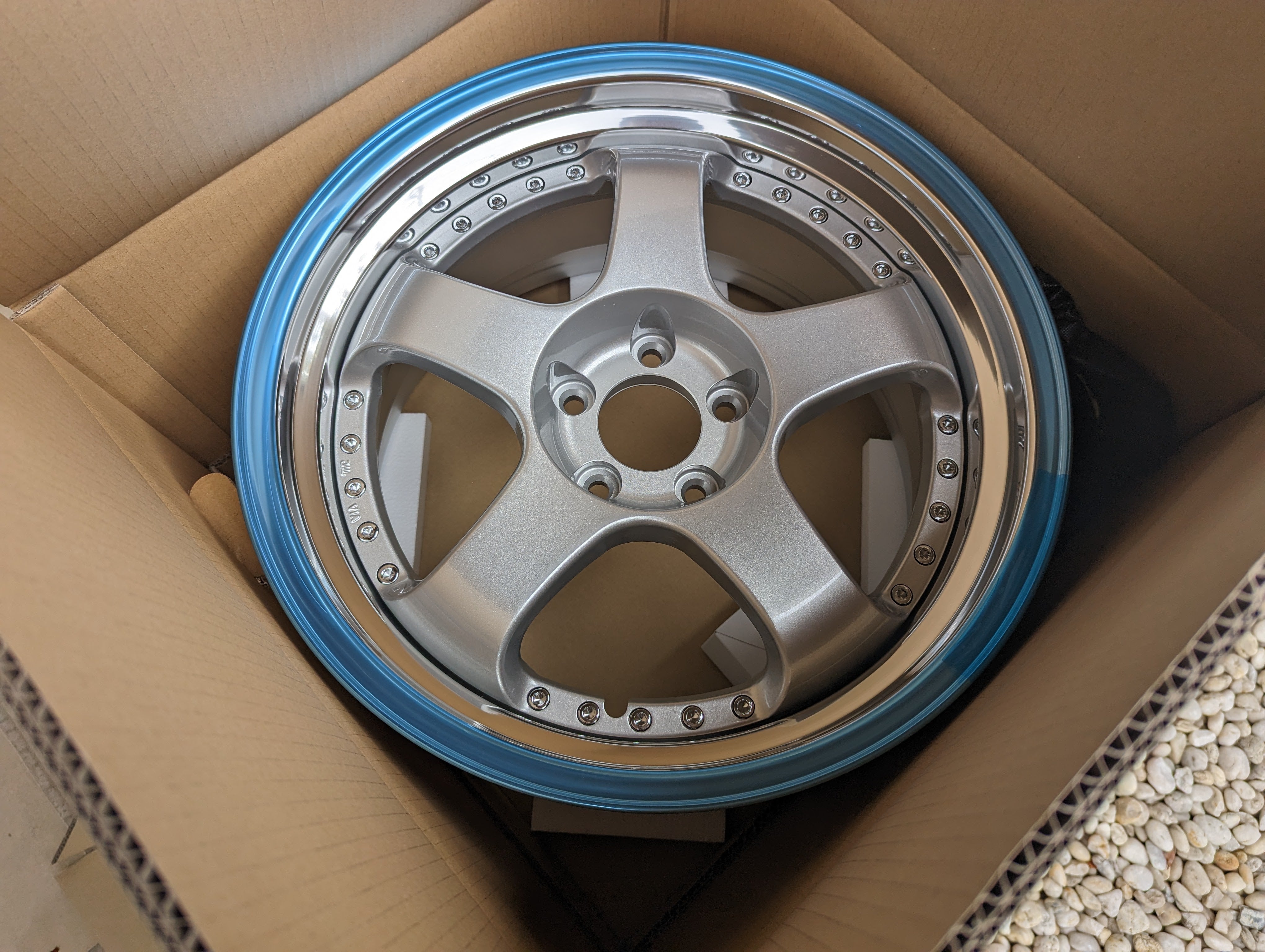 SSR SP1 (Silver) - 3 Piece Wheels - 5x114.3 -18x9.5 +25 (HP Disk)