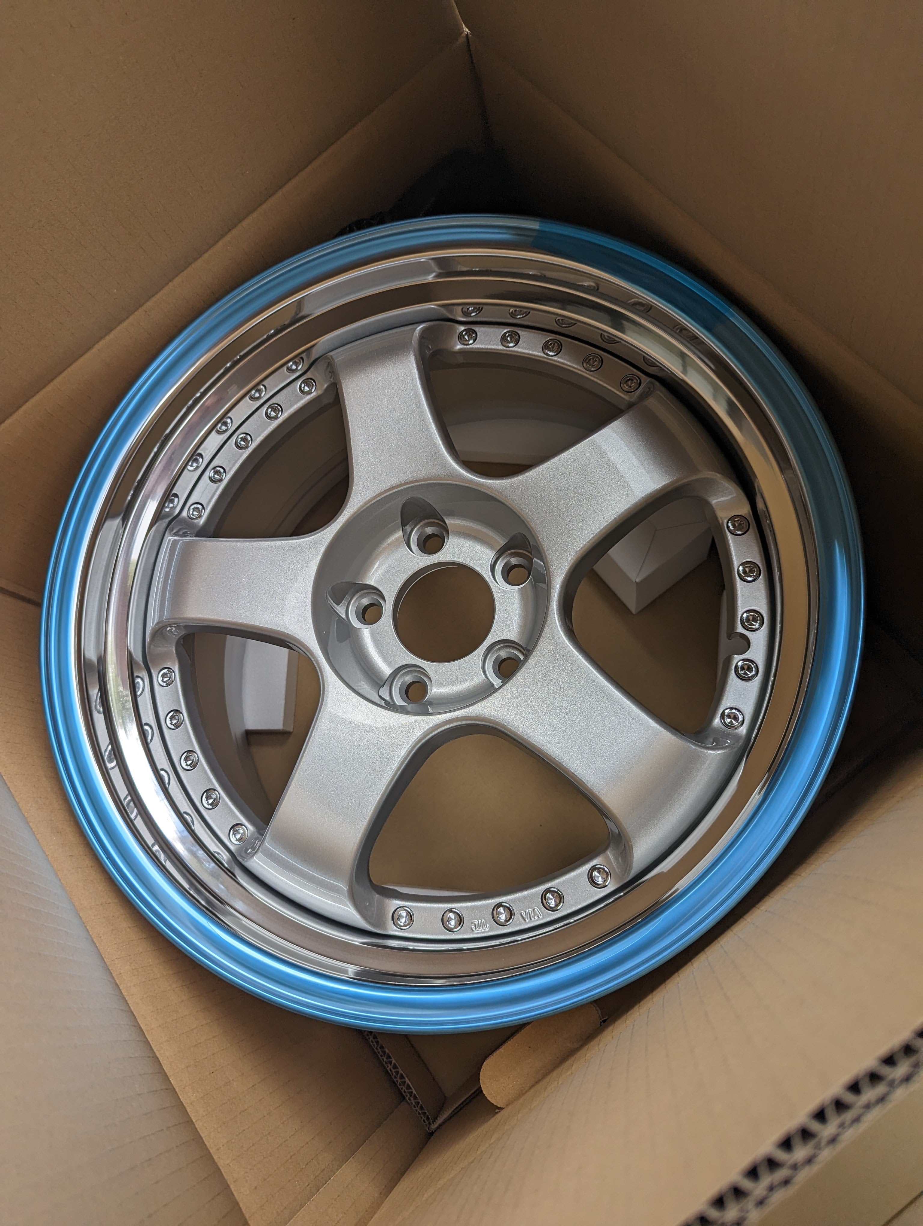 SSR SP1 (Silver) - 3 Piece Wheels - 5x114.3 -18x9.5 +25 (HP Disk)