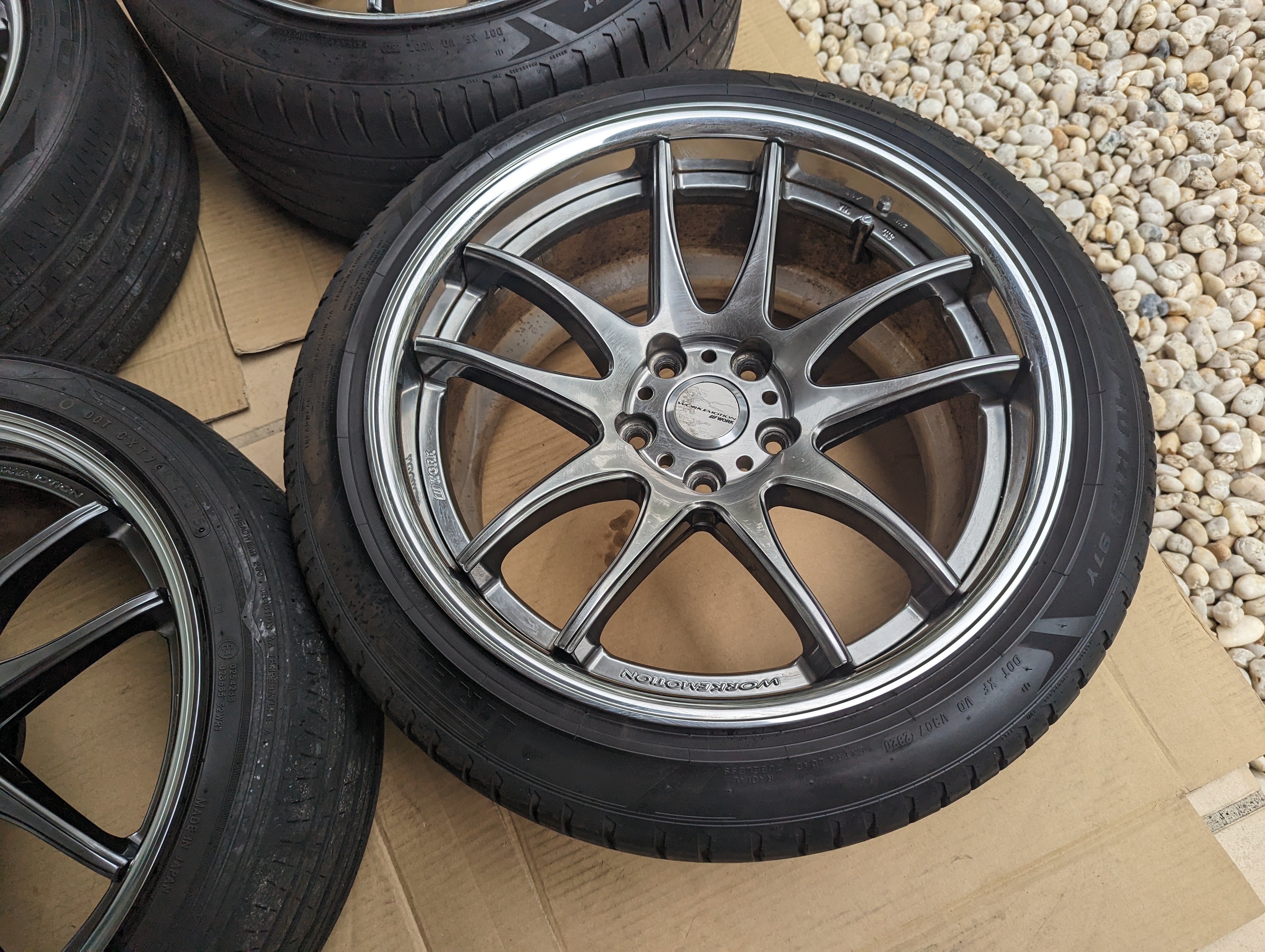 Work Emotion CR2P (Glim Silver) - 2 Piece Wheels with Genuine Work Cen ...